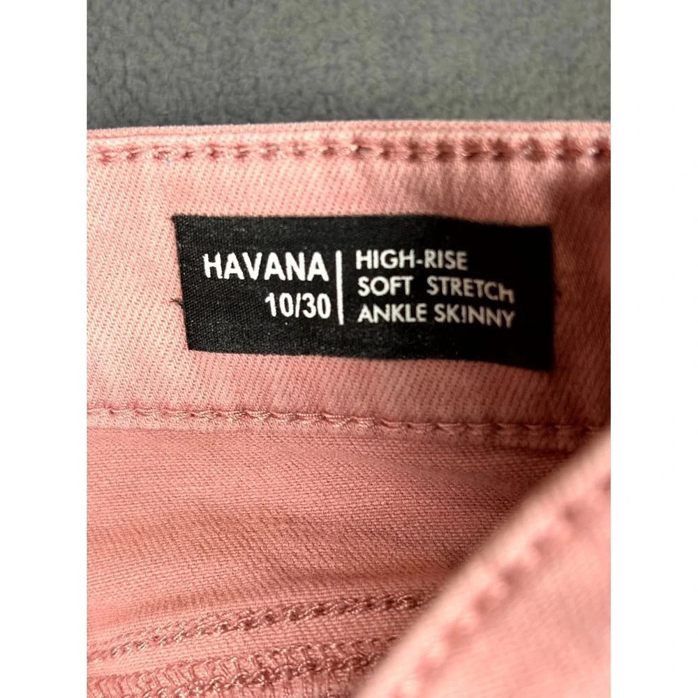 Buffalo David Bitton Havana Ankle Jeans Womens 10/30 Pink Denim High Rise Skinny